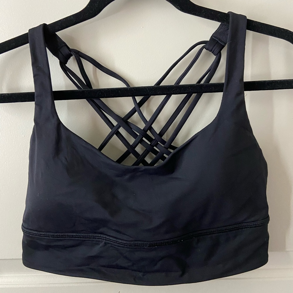 Lululemon Free To Be Bra Long Line Black